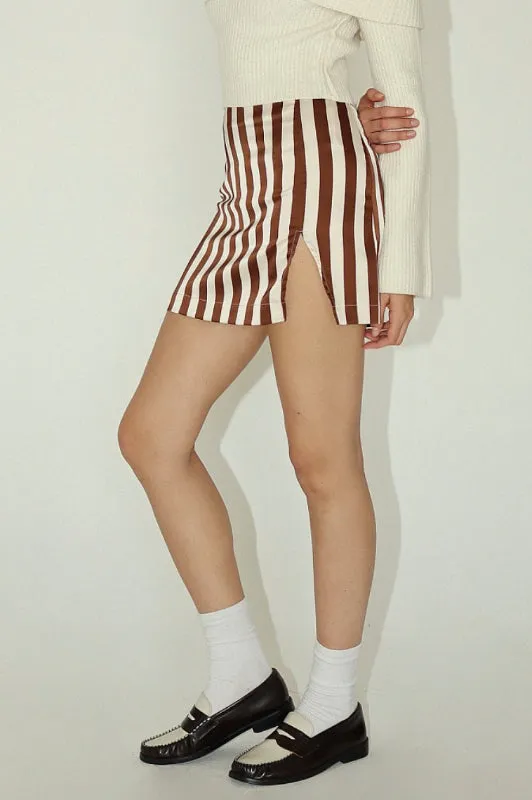 jax mini skirt - brown