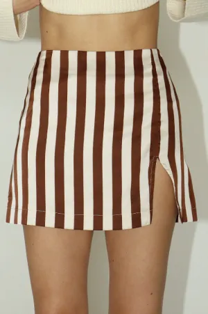 jax mini skirt - brown