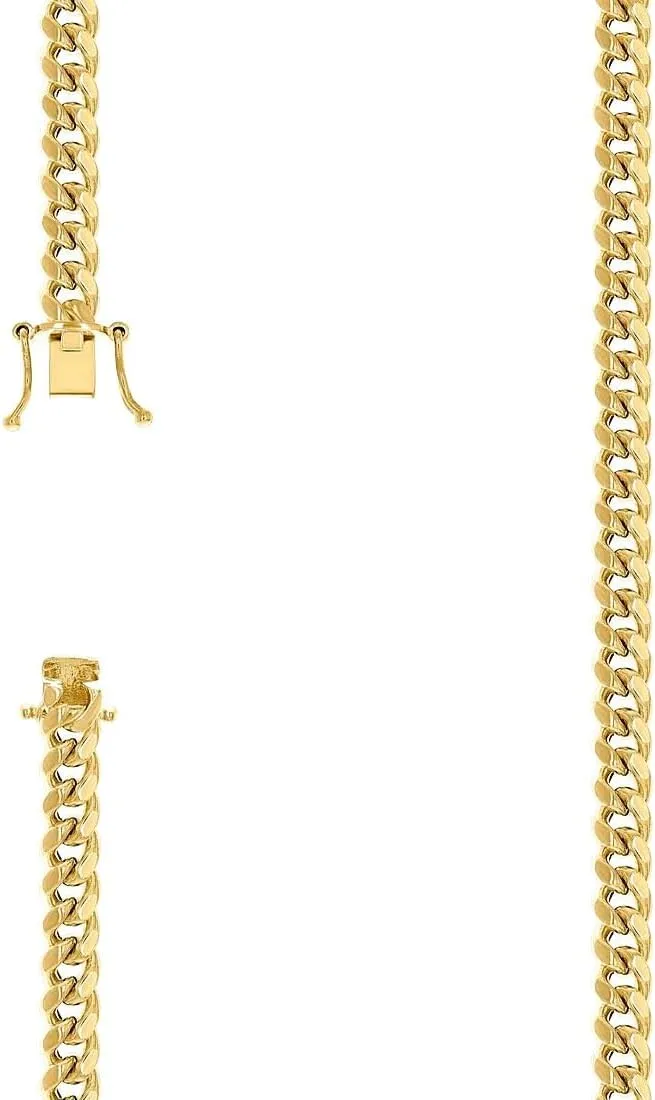 JewelryWeb 925 Sterling Silver Hollow Comfort Curb Chain Yellow 6.3mm Anklet-Anklet for Women and Men