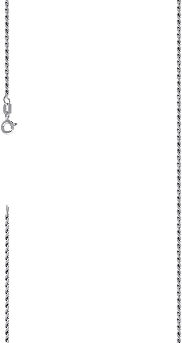 JewelryWeb 925 Sterling Silver Solid Rope Chain Rhodium 0.5mm Anklet-Anklet for Women and Men