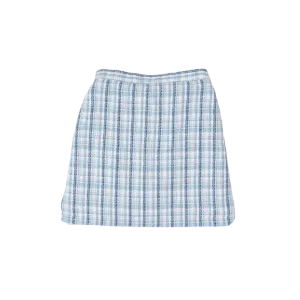 Kimberly Blue Tweed Skirt