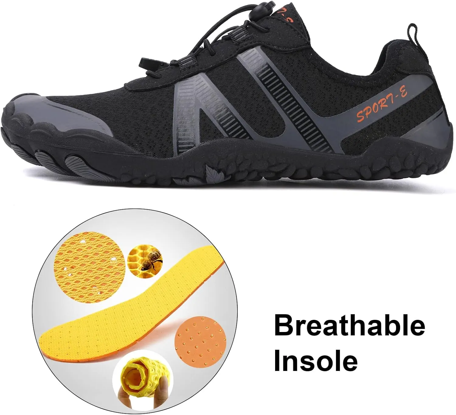 KUNWFNIX Water Shoes for Men Women Quick Dry Water Sports Barefoot Shoes Aqua Socks for Swim Beach Pool Surf Yoga for Women Men