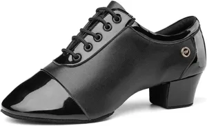 latin dance shoes man Modern Men's Ballroom Tango Latin Dance Shoe Man Split Indoor Soft Sole Black White Dance Shoes