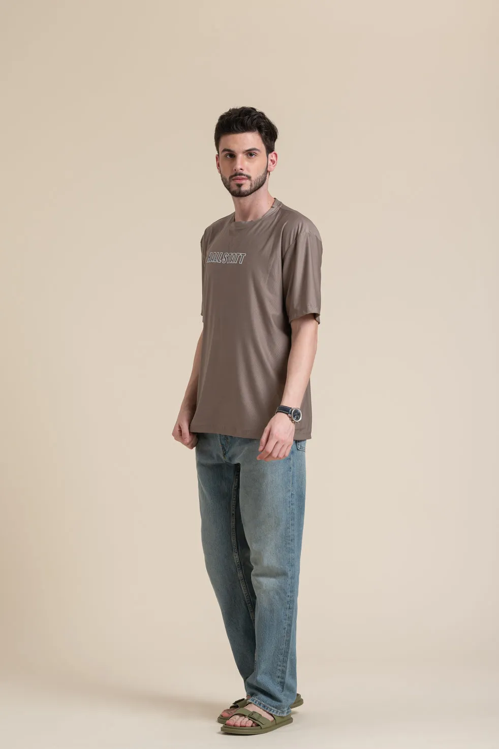 LEATHER PATCH T-SHIRT