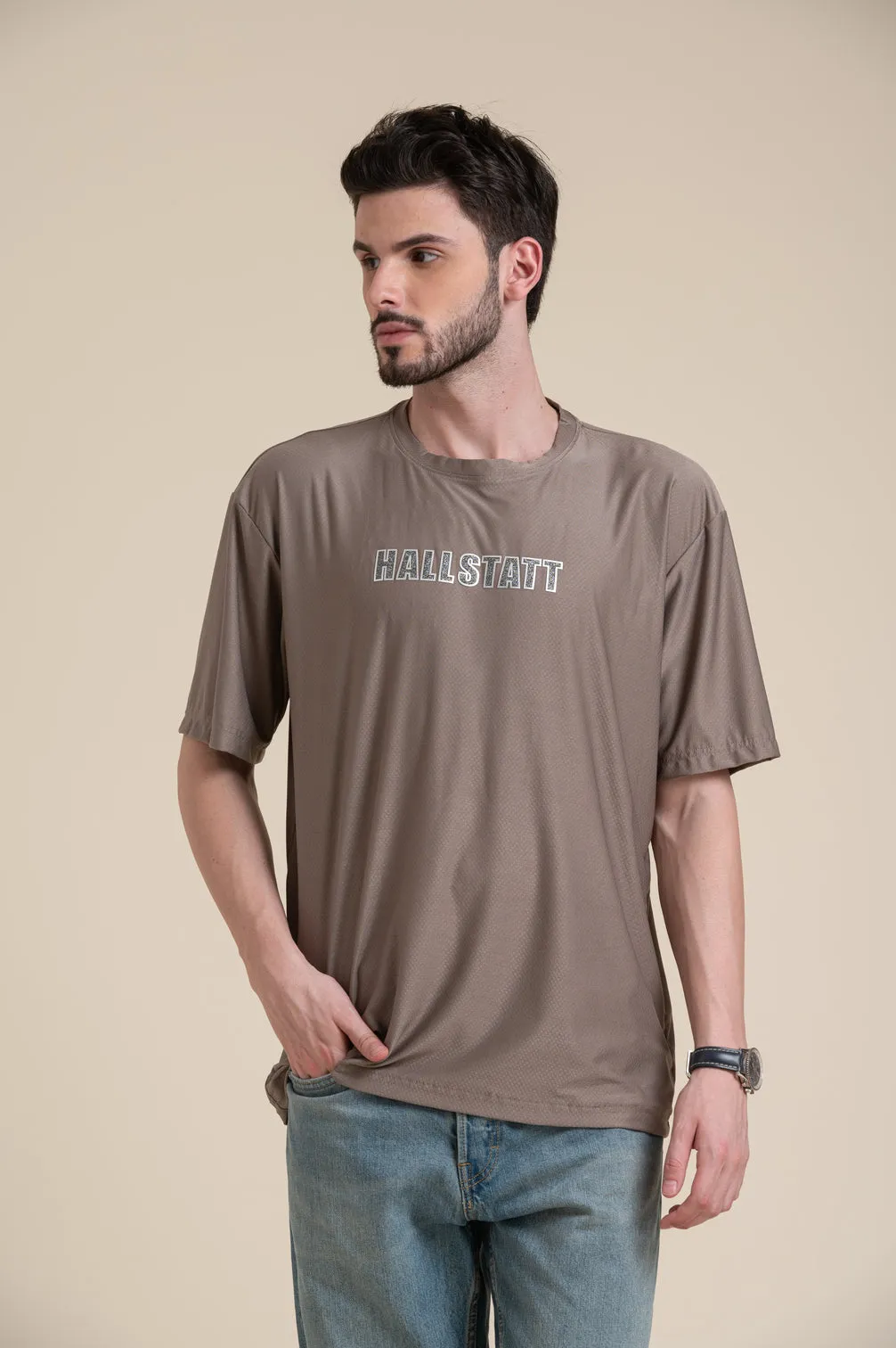 LEATHER PATCH T-SHIRT