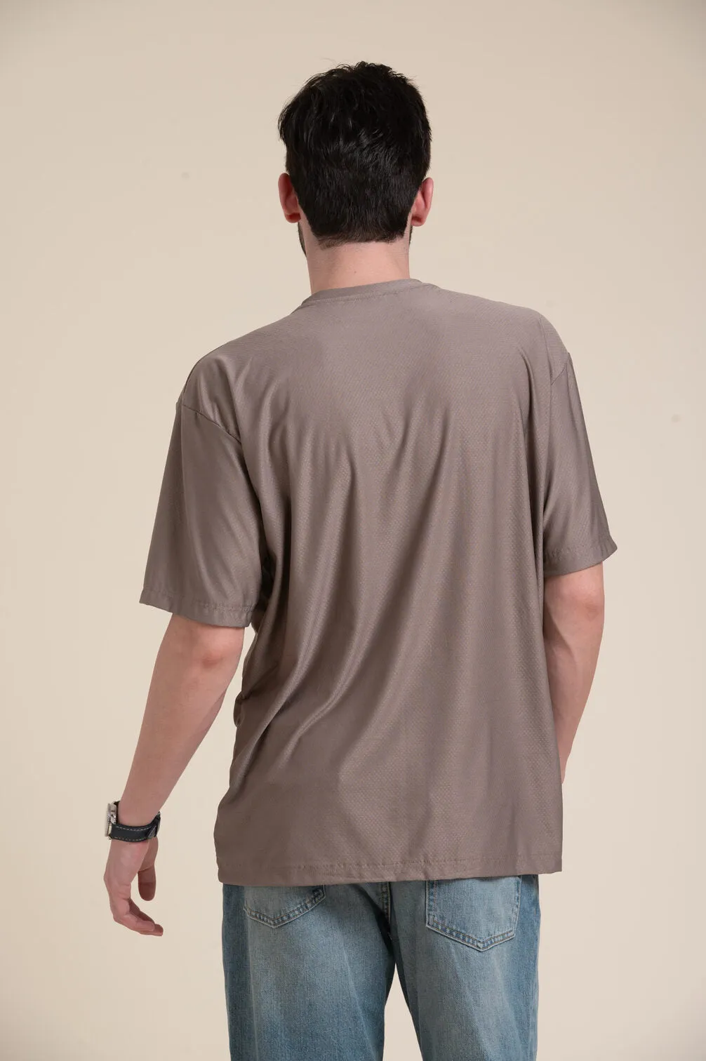 LEATHER PATCH T-SHIRT