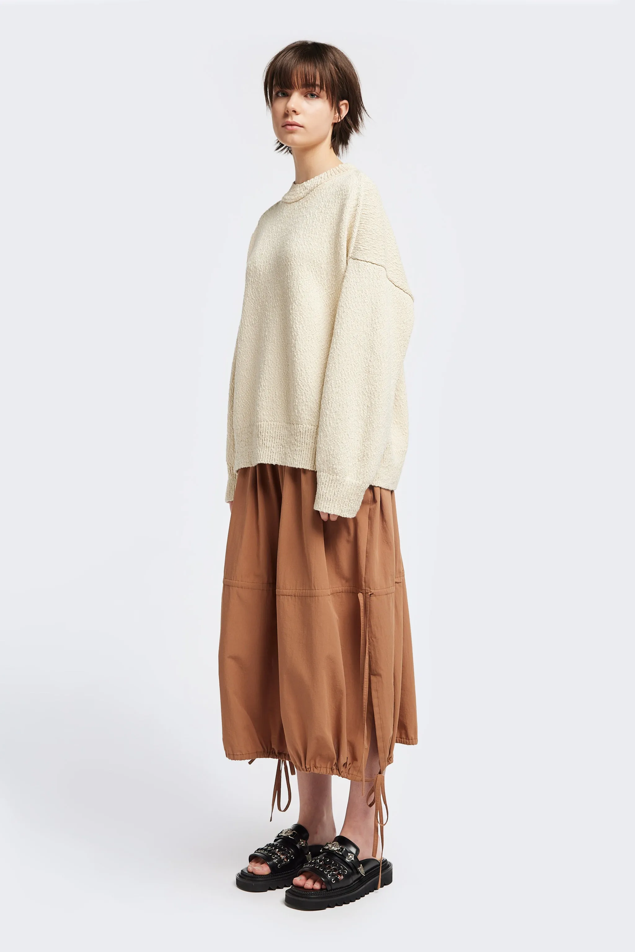 Leeway Knit Sweater Ecru
