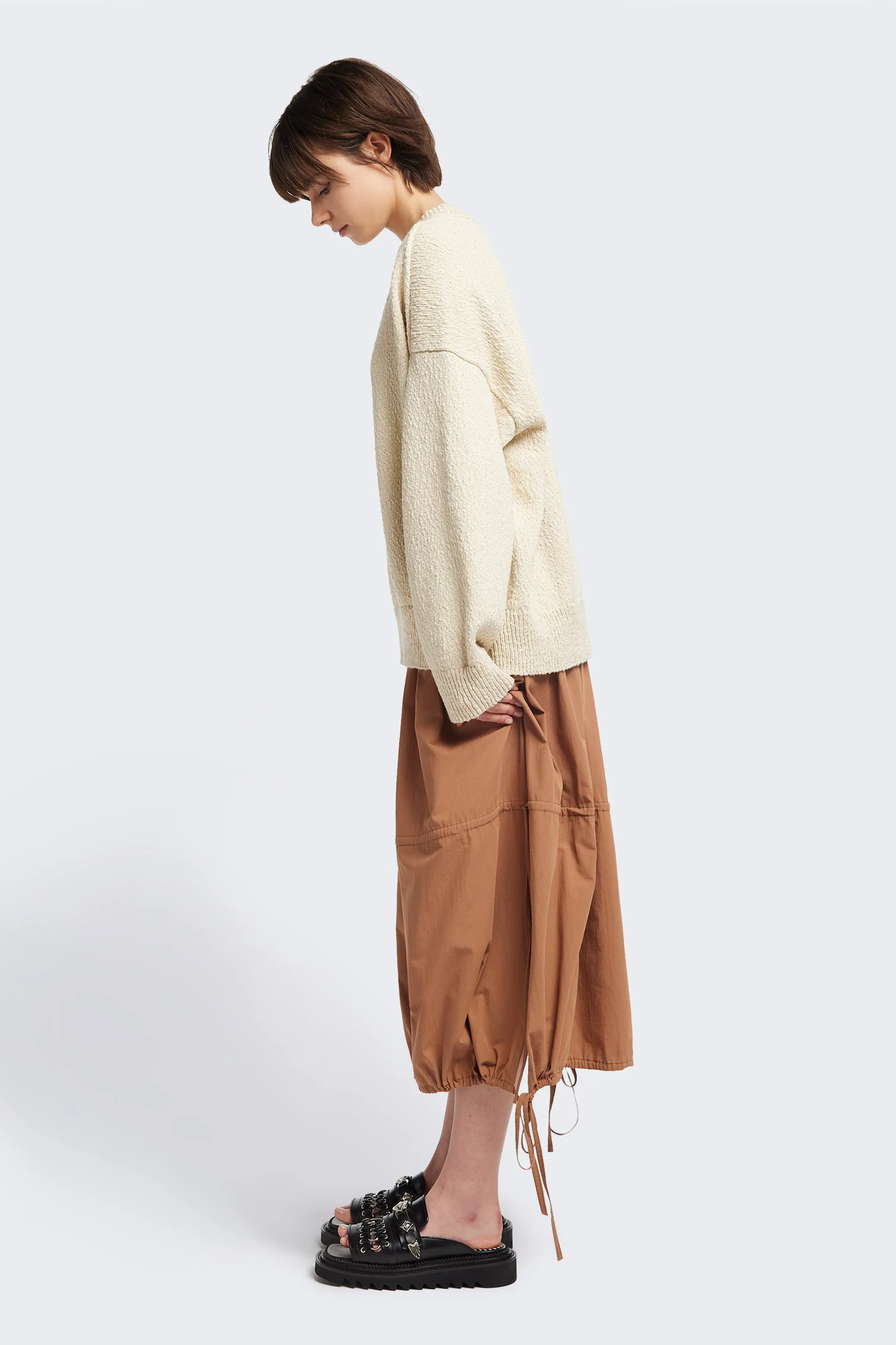 Leeway Knit Sweater Ecru