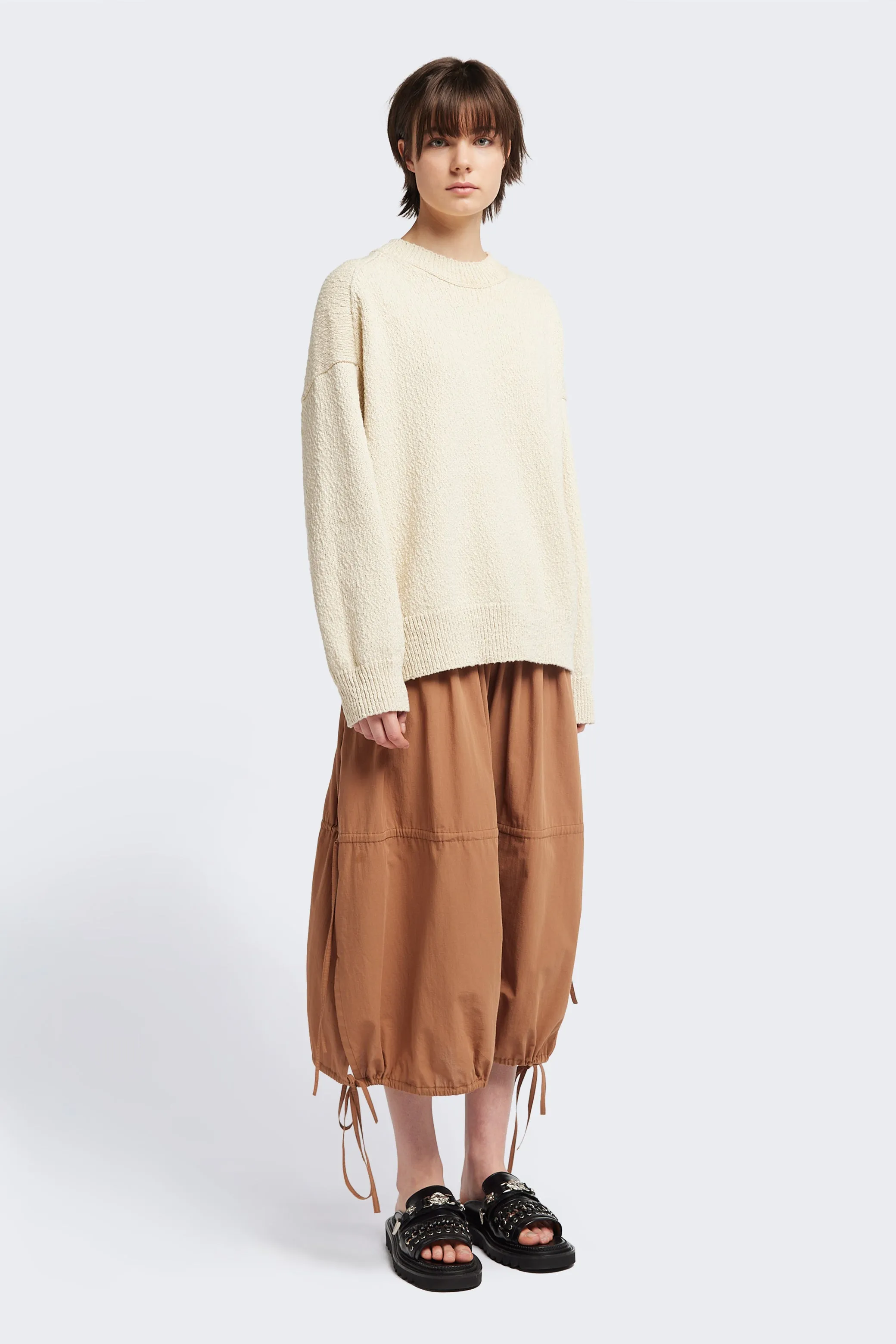 Leeway Knit Sweater Ecru