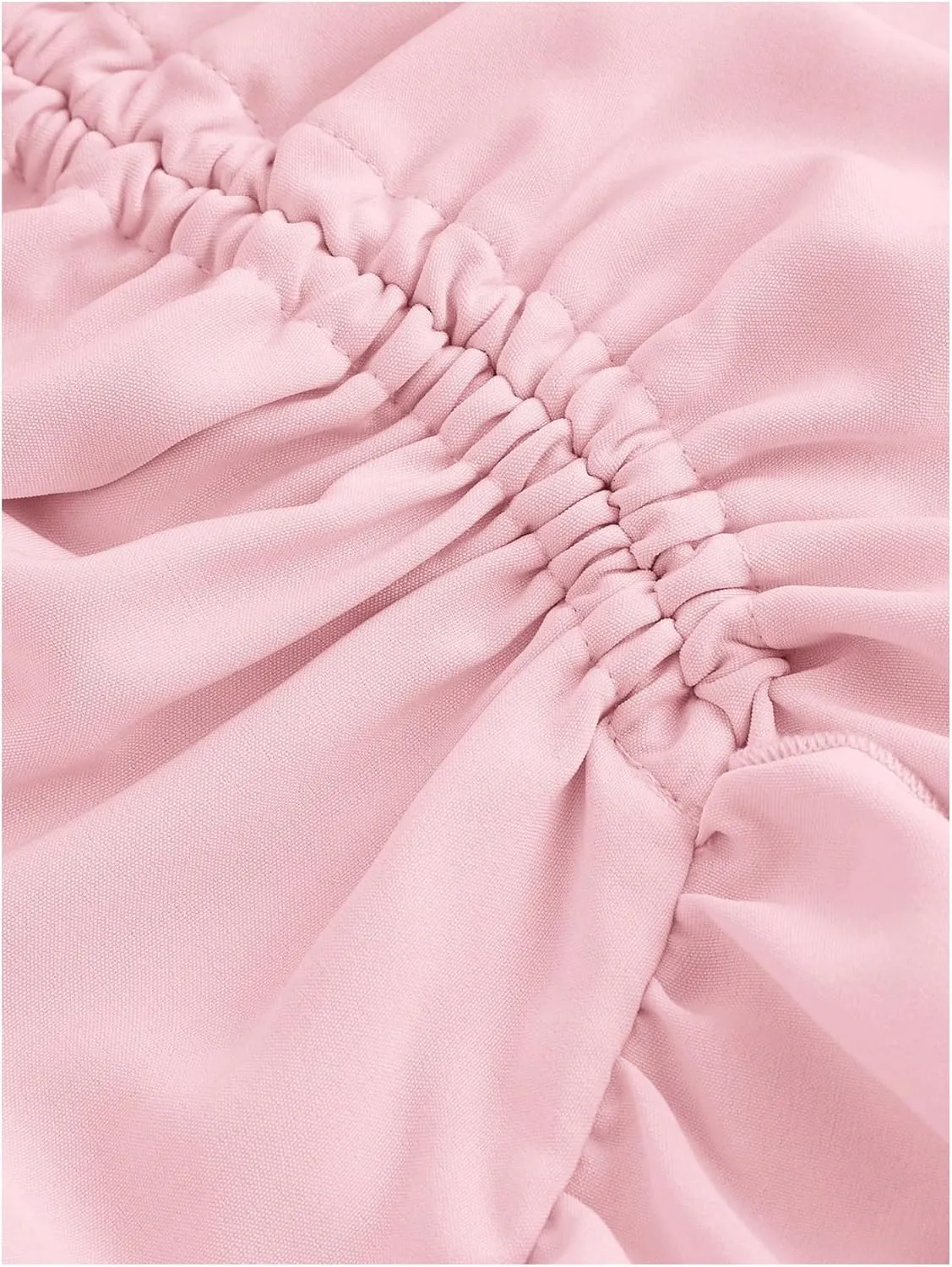 MakeMeChic Women's Ruched Ruffle Hem Tiered High Low Asymmetrical Drawstring Maxi Long Skirts