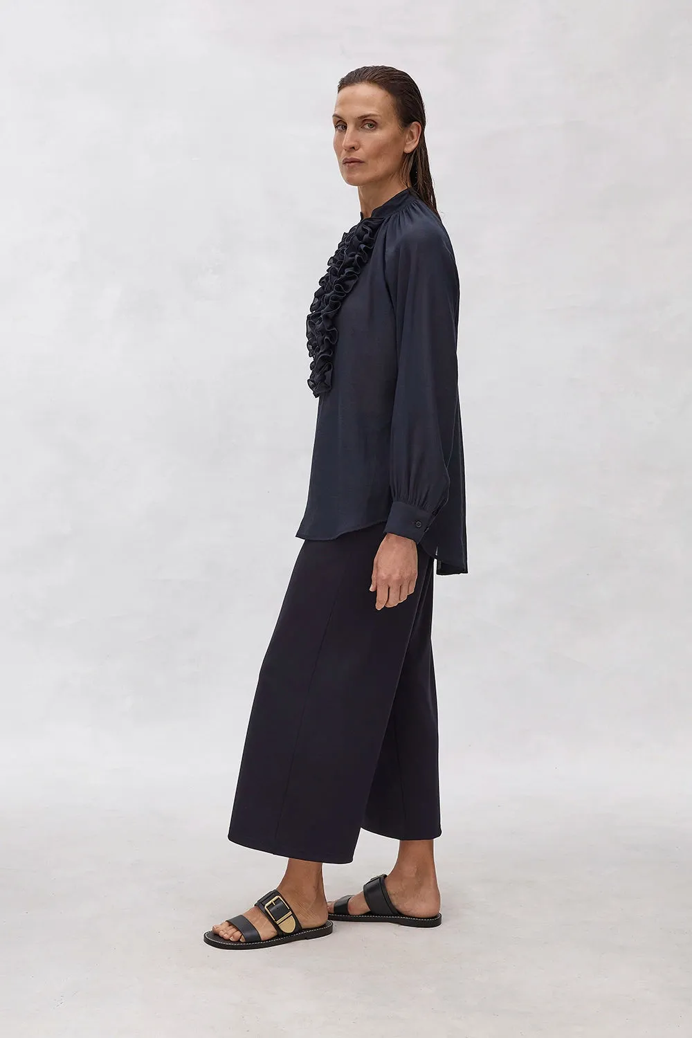 Mela Purdie Praline Blouse in True Navy F605 8473