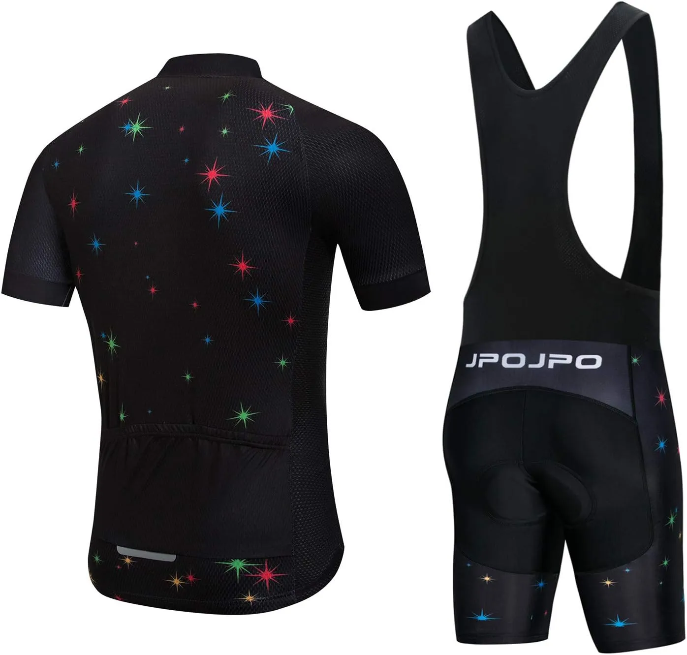 Men Cycling Jersey Set Bike Short Sleeve Shirt Tops 5D Padded Shorts S-3XL