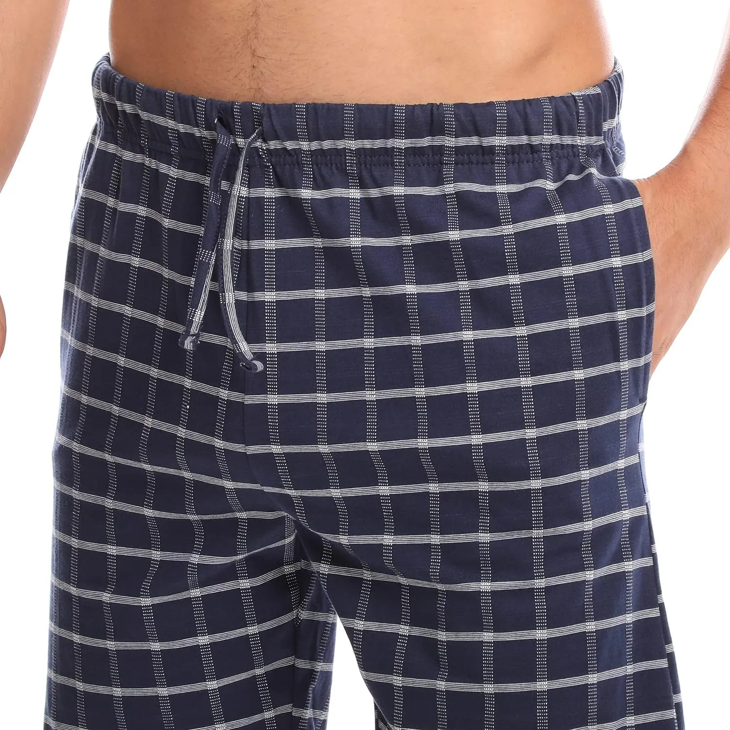 Mens (2-Pack) Cotton Rich Knit Short | Sleepwear Shorts with Pockets | Ultra Soft, Breathable (Made in Egypt)