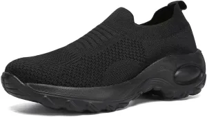 Men's & Women's Road Runner Athletic Running Shoes, Black, US 3-13, Unisex Adults