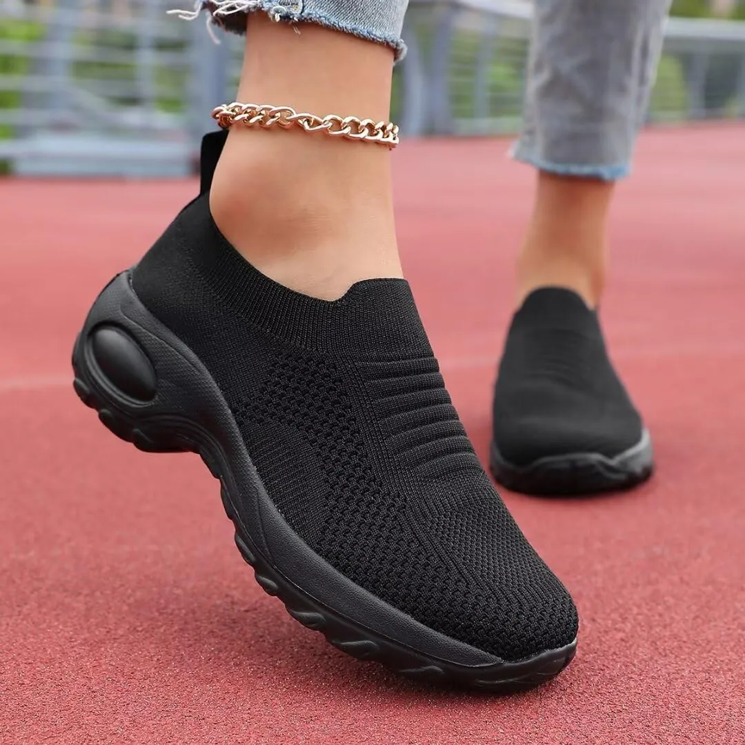 Men's & Women's Road Runner Athletic Running Shoes, Black, US 3-13, Unisex Adults