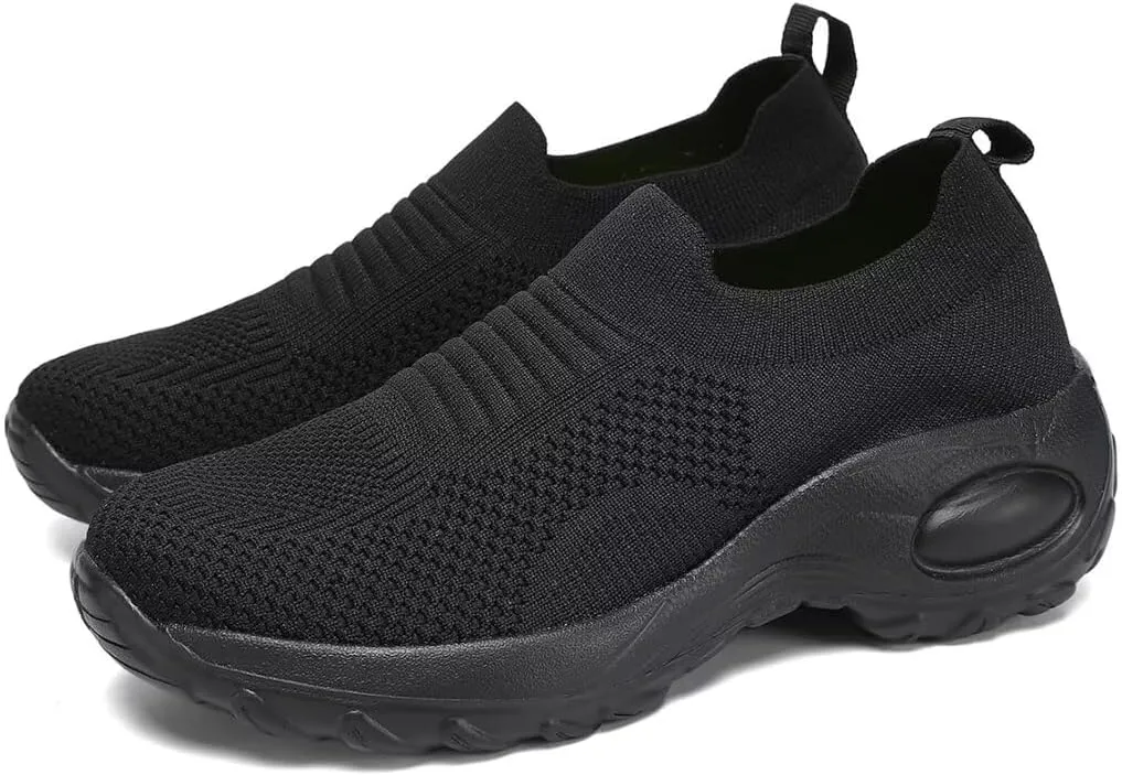 Men's & Women's Road Runner Athletic Running Shoes, Black, US 3-13, Unisex Adults
