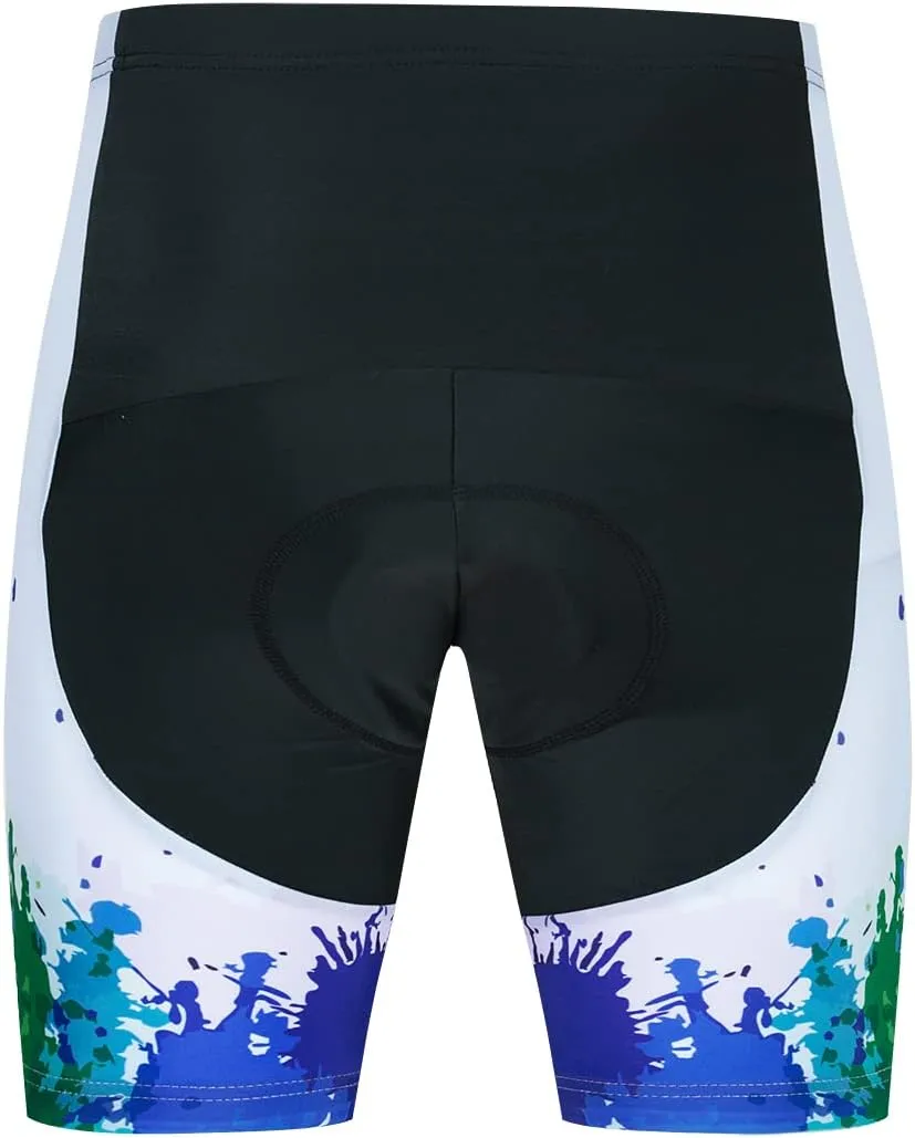 Mens Cycling Jersey Set 5D Padded Bicycle Shorts Bike Short Sleeve Clothing T-Shirt Quick-Dry S-3XL