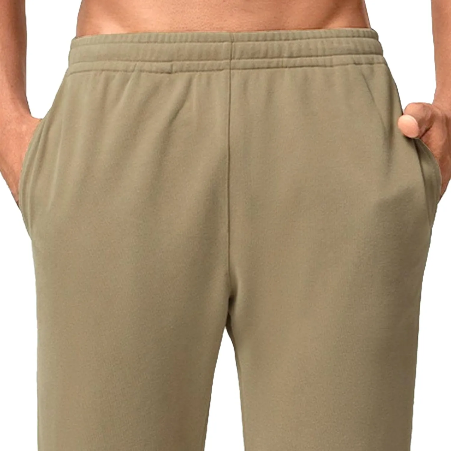Men's Straight Leg Cotton Casual Athletic Pants Solid Loose Fit Workout Trousers Elastic Waist Outdoor Classic Pants