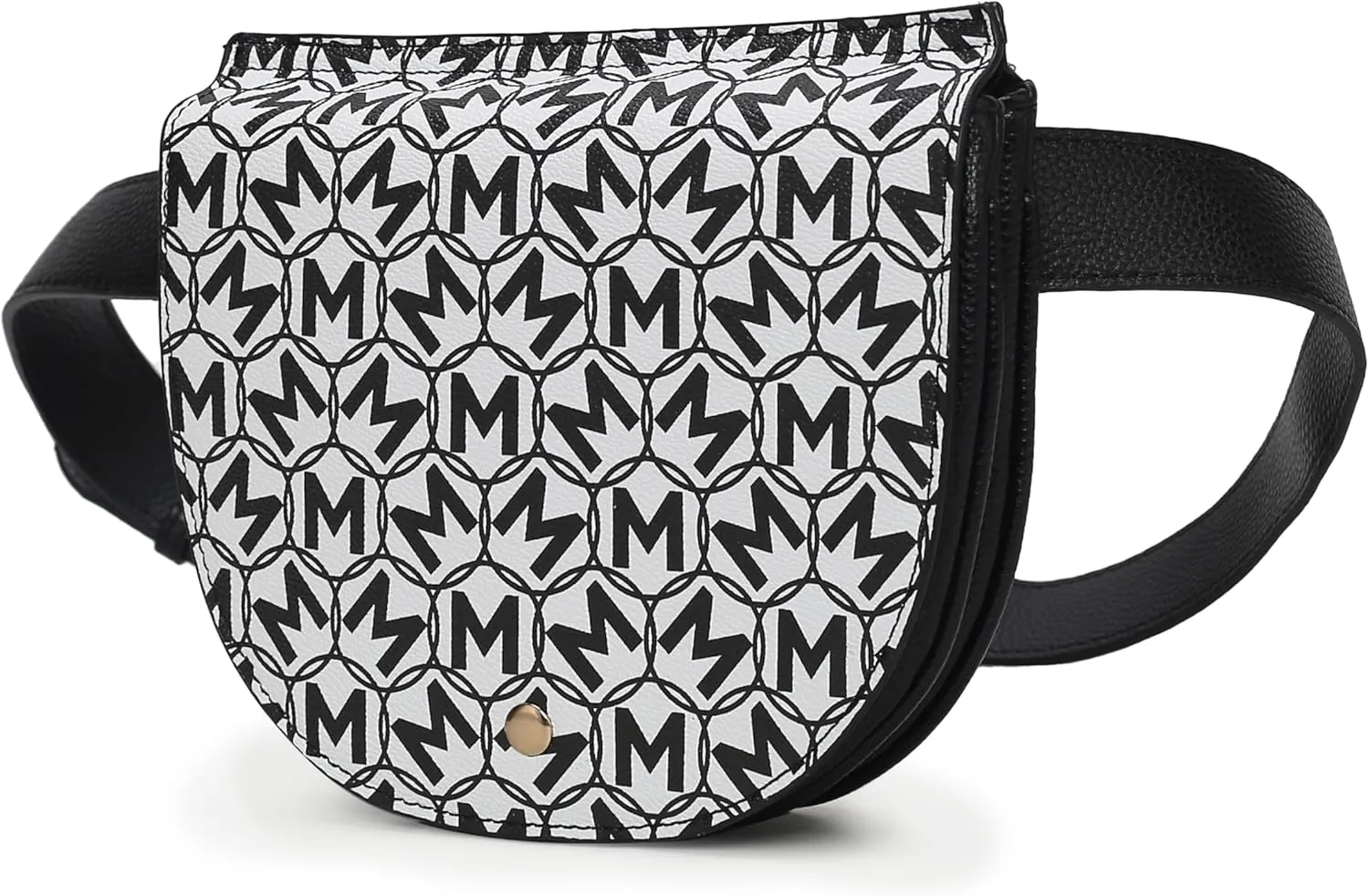 MKF Collection Signature Fanny Pack Bag, Vegan Leather Belt Bag Adjustable Strap Waist Bag by Mia K