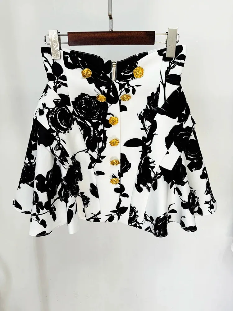 Nicole Metal Rose Skirt