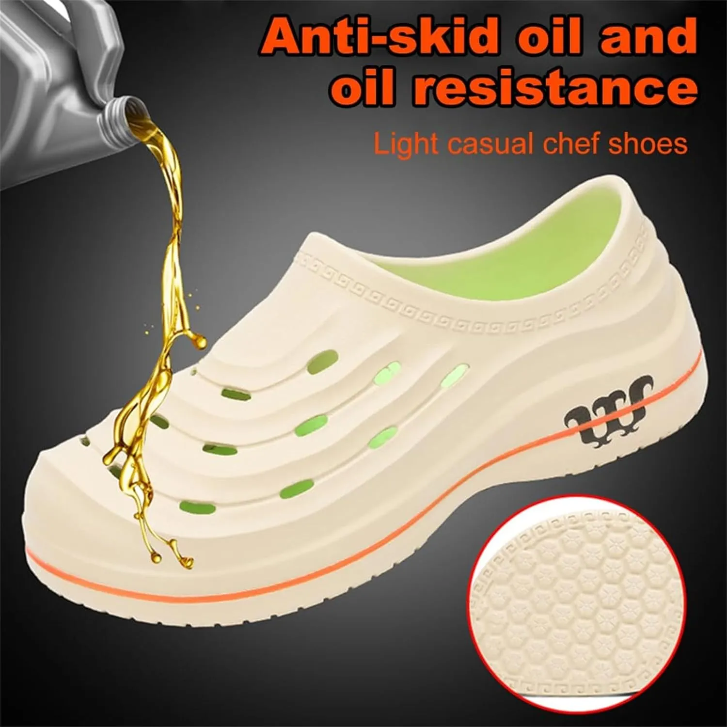 Nurse Clogs for Women Men,Non Slip Clogs for Nurses Women Shoes Dressy Chef Shoes Comfortable Non Slip Nurse Work Shoes Waterproof Lightweight Sneakers for Healthcare Food Service 2025 Summer