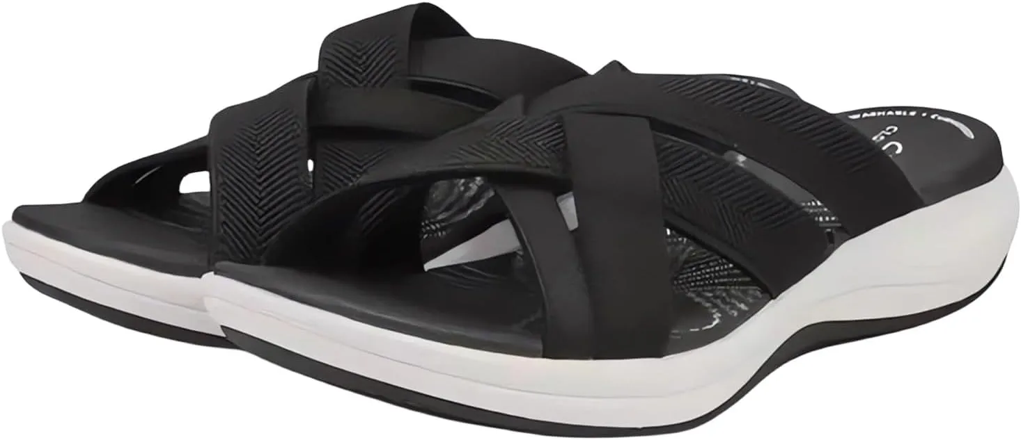 Orthopedic Sandals for Women Arch Support Walking Sandals Slip on Slippers Beach Outdoor Comfort Wide Width Walking Shoes