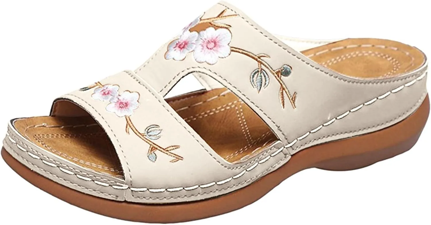 Orthopedic Sandals for Women, Women Dressy Summer Comfortable Sandals with Arch Support Walking Sandals Flip Flops Sandals