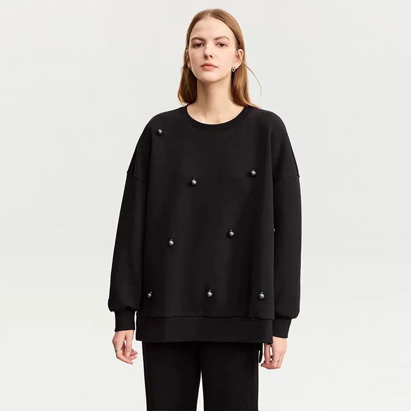 Oversized Casual Crew Neck Sweatshirt