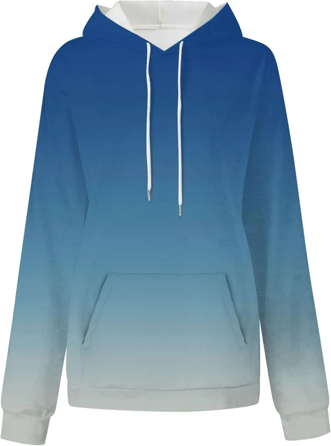 Oversized Sweatshirts for Women Loose Fit Gradient Color Long Sleeve Causal Hooded Shirts Fashion Pullover Hoodies