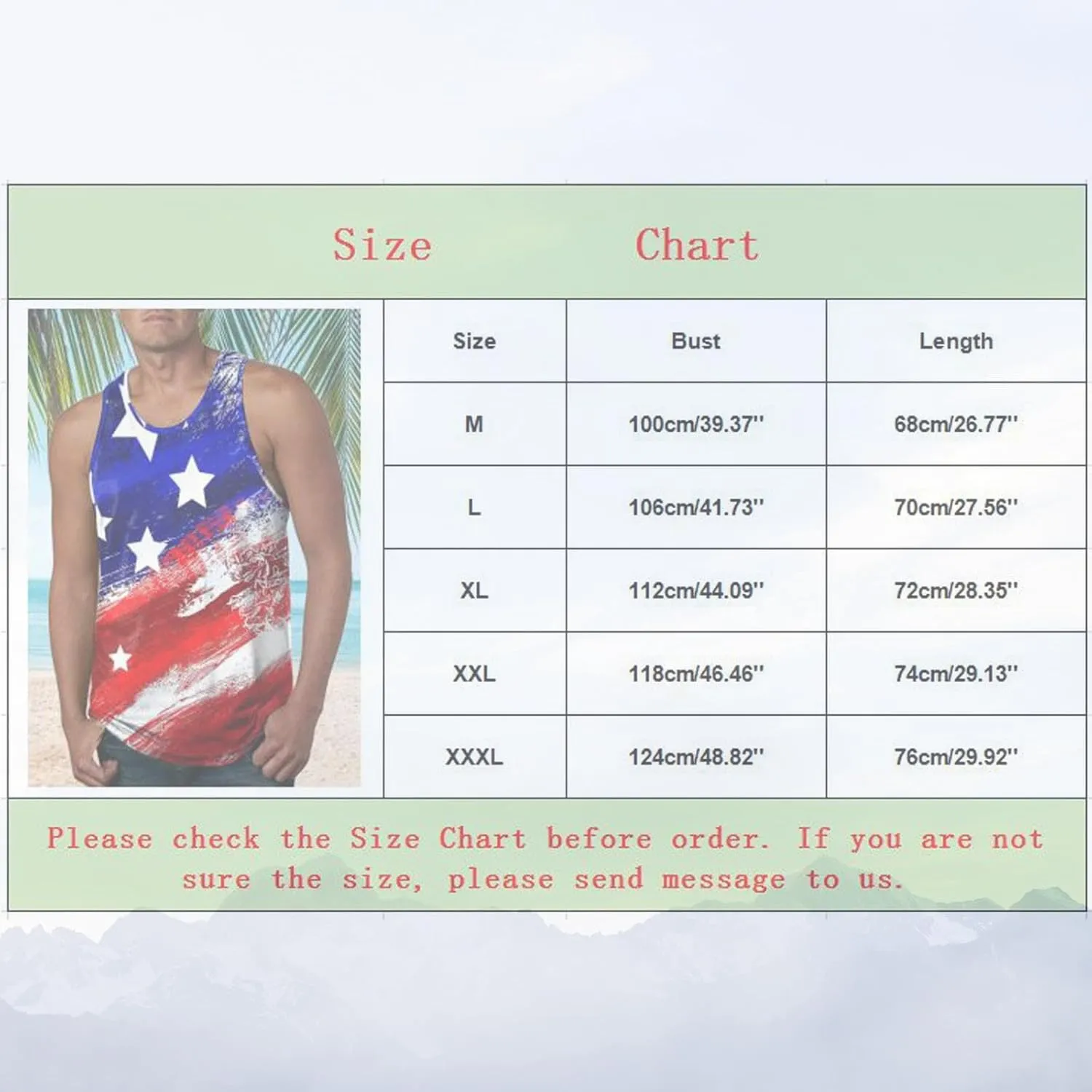 Patriotic Tank Tops for Men 2025 American Flag USA Sleeveless Printed Shirts Gym Vacation Tee Clothing