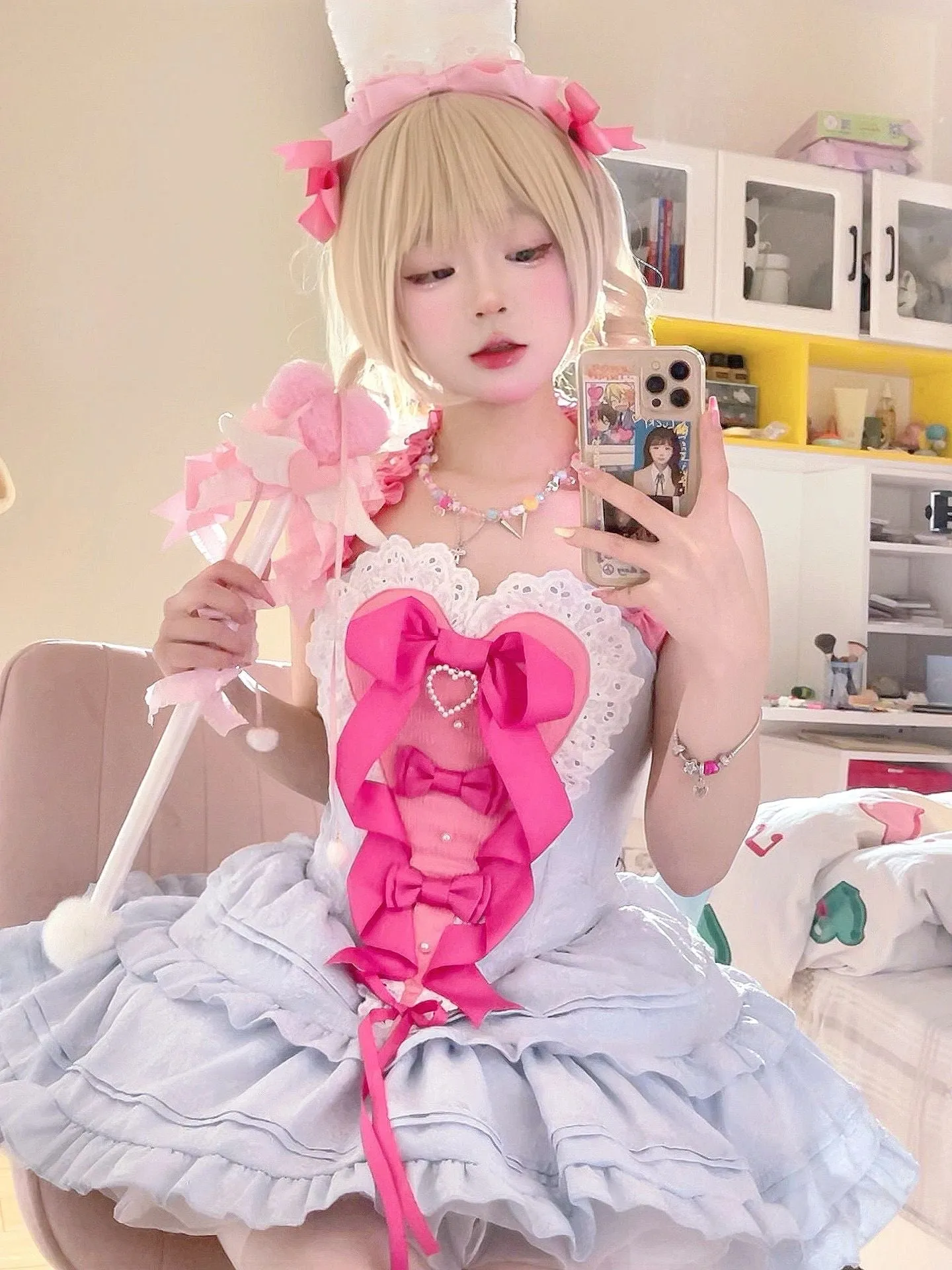 [PeilieeShop x Stasera] Ribbon Poem Handmade Corset Top