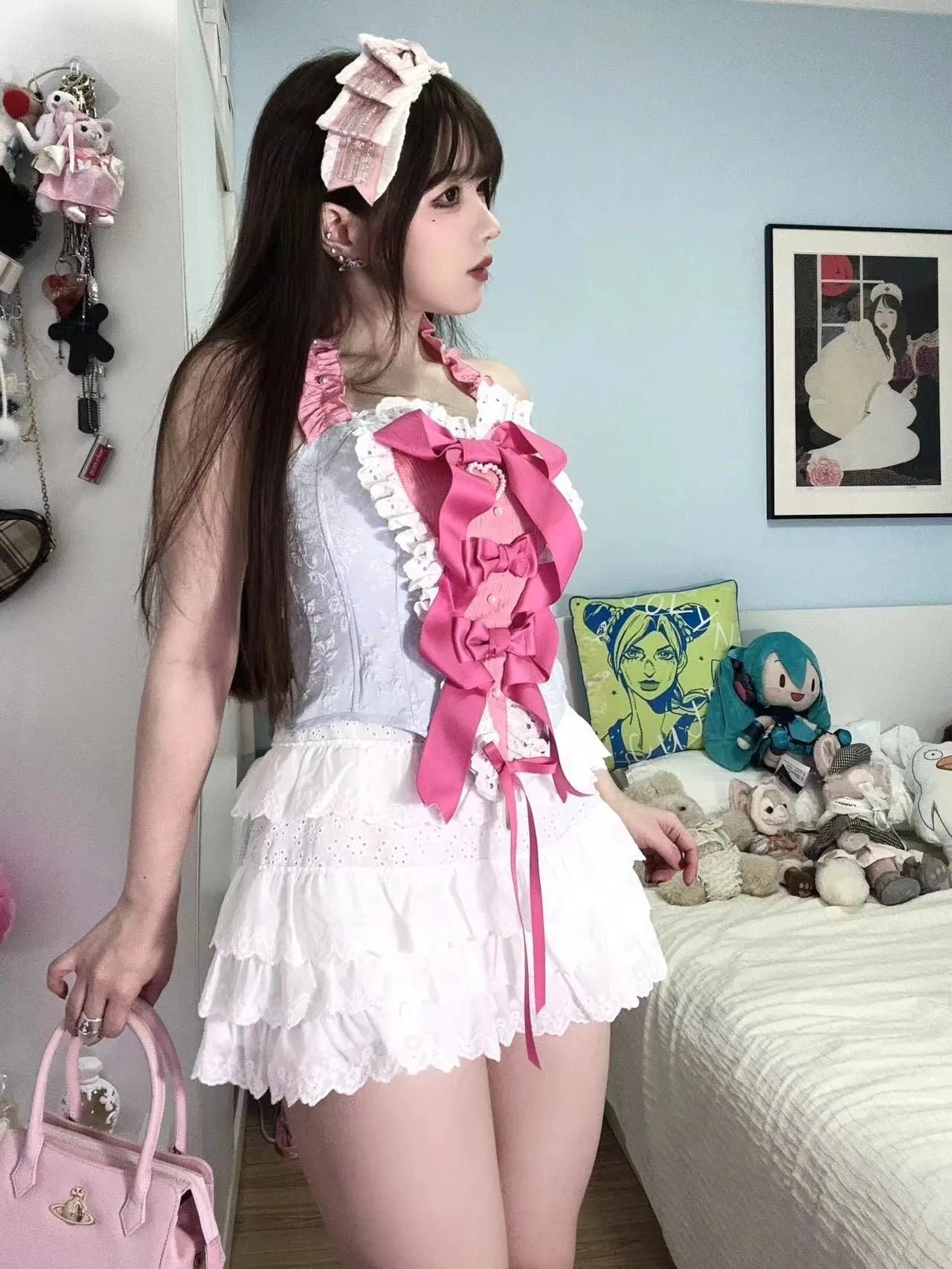 [PeilieeShop x Stasera] Ribbon Poem Handmade Corset Top