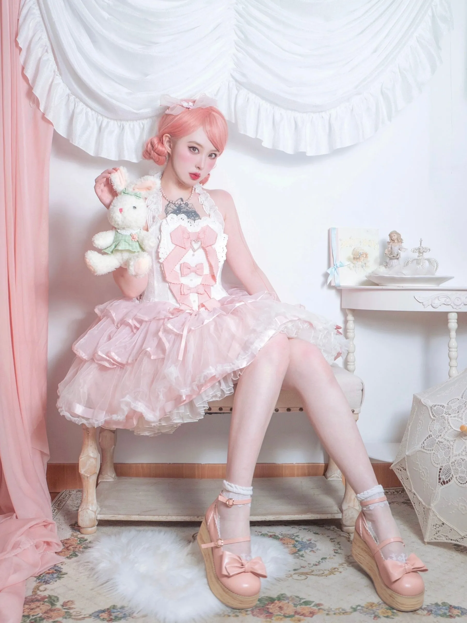 [PeilieeShop x Stasera] Ribbon Poem Handmade Corset Top