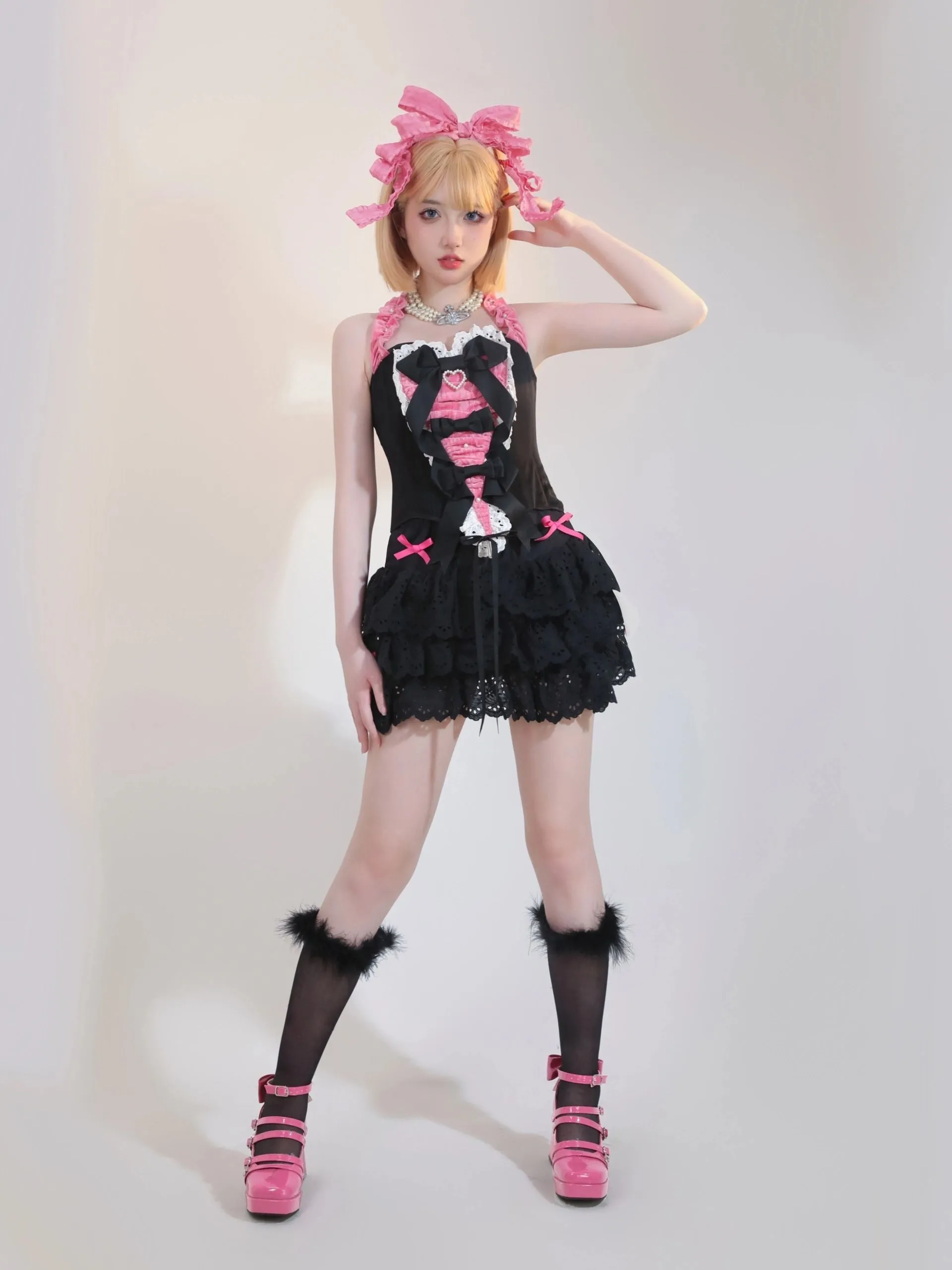 [PeilieeShop x Stasera] Ribbon Poem Handmade Corset Top