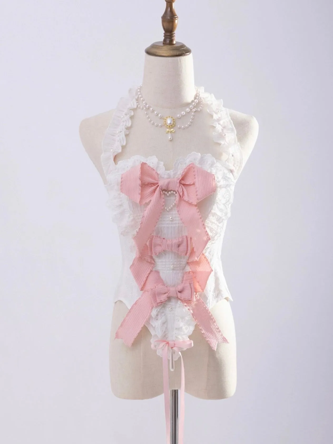 [PeilieeShop x Stasera] Ribbon Poem Handmade Corset Top