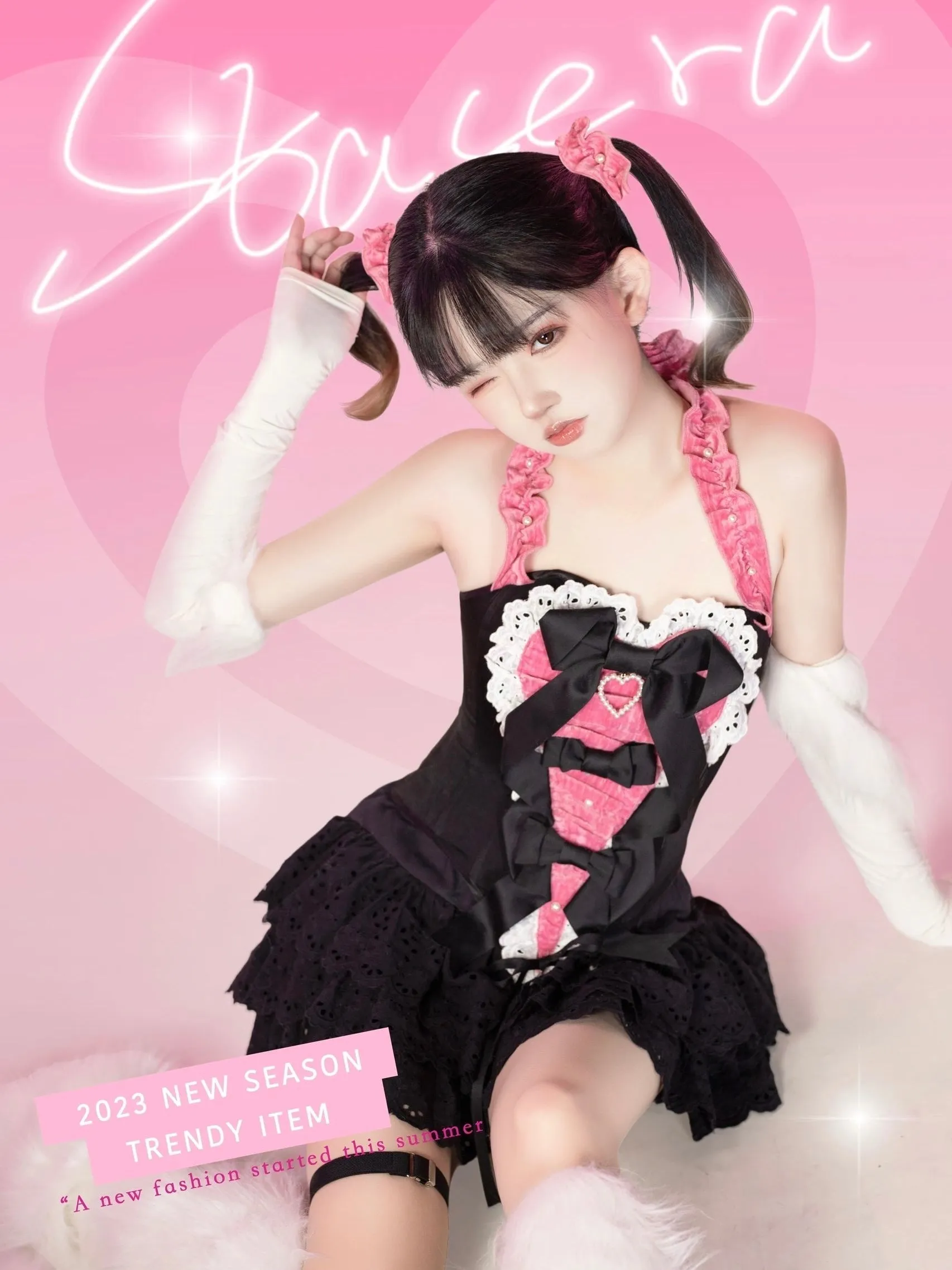 [PeilieeShop x Stasera] Ribbon Poem Handmade Corset Top