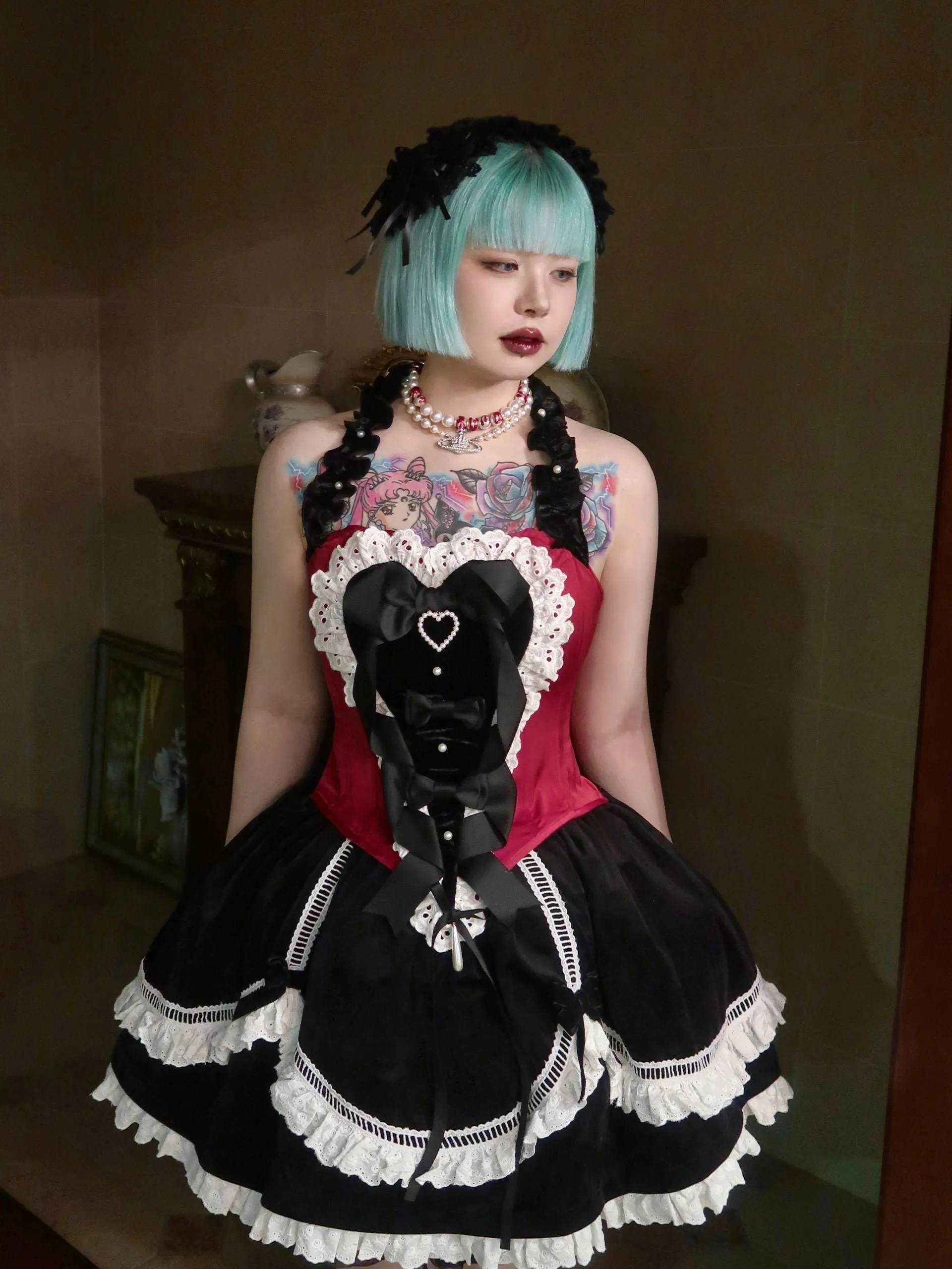 [PeilieeShop x Stasera] Ribbon Poem Handmade Corset Top