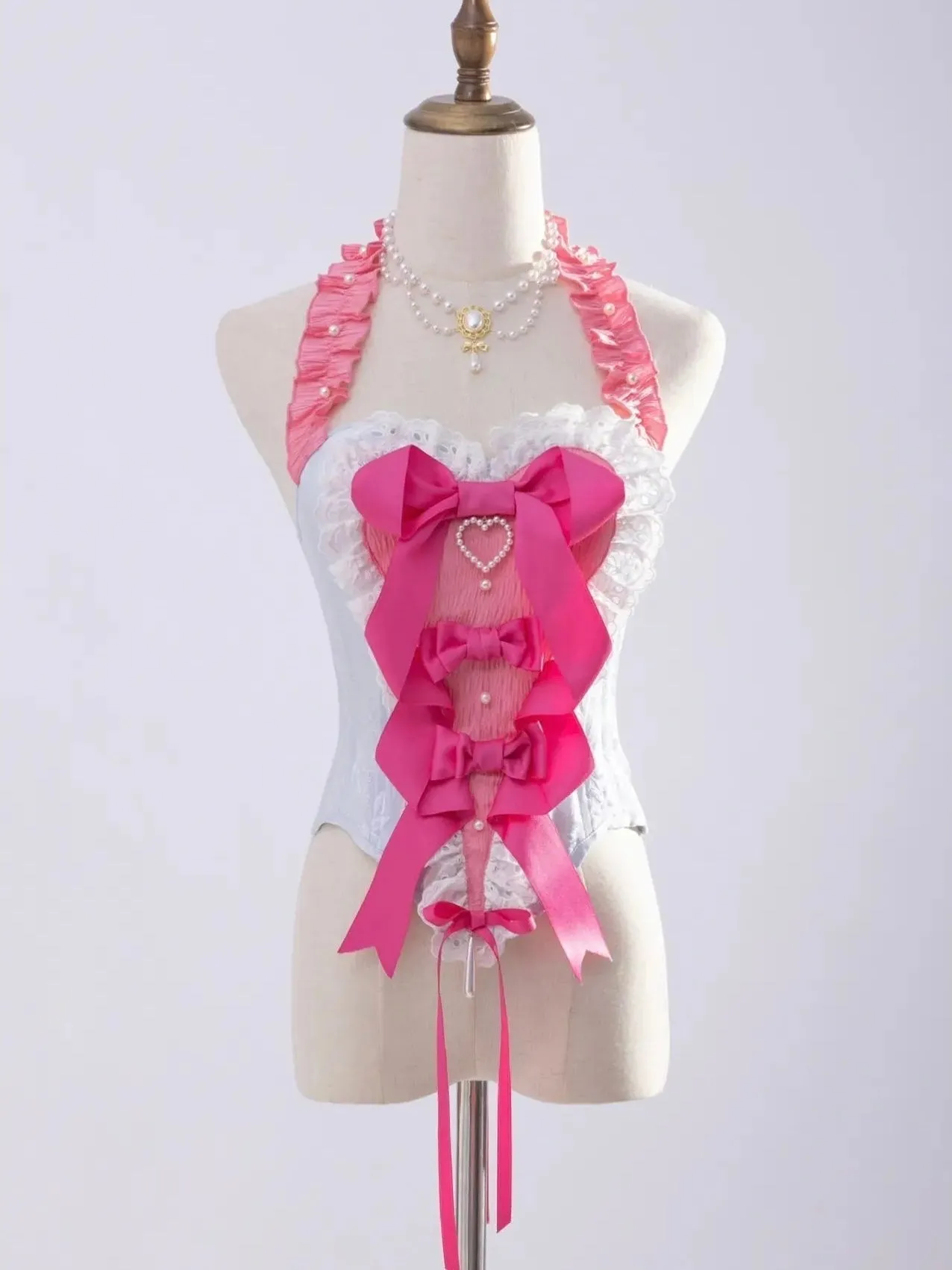 [PeilieeShop x Stasera] Ribbon Poem Handmade Corset Top