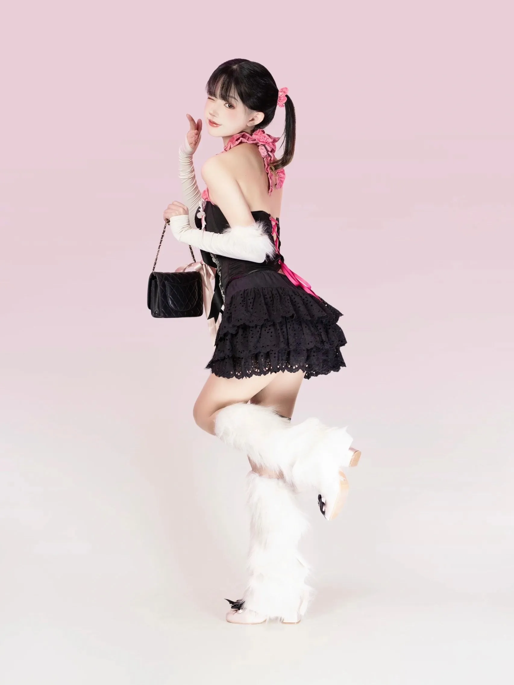 [PeilieeShop x Stasera] Ribbon Poem Handmade Corset Top