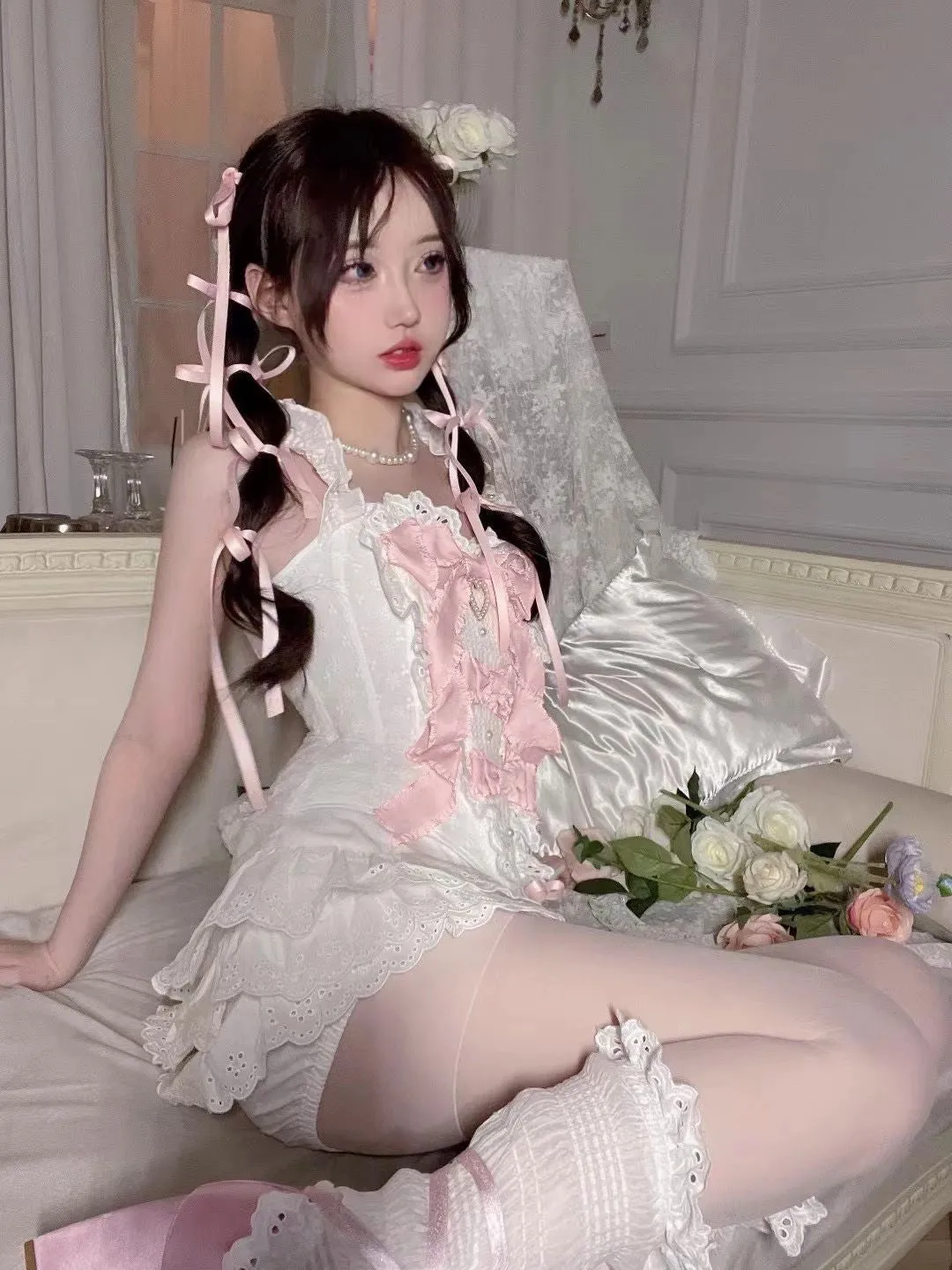 [PeilieeShop x Stasera] Ribbon Poem Handmade Corset Top