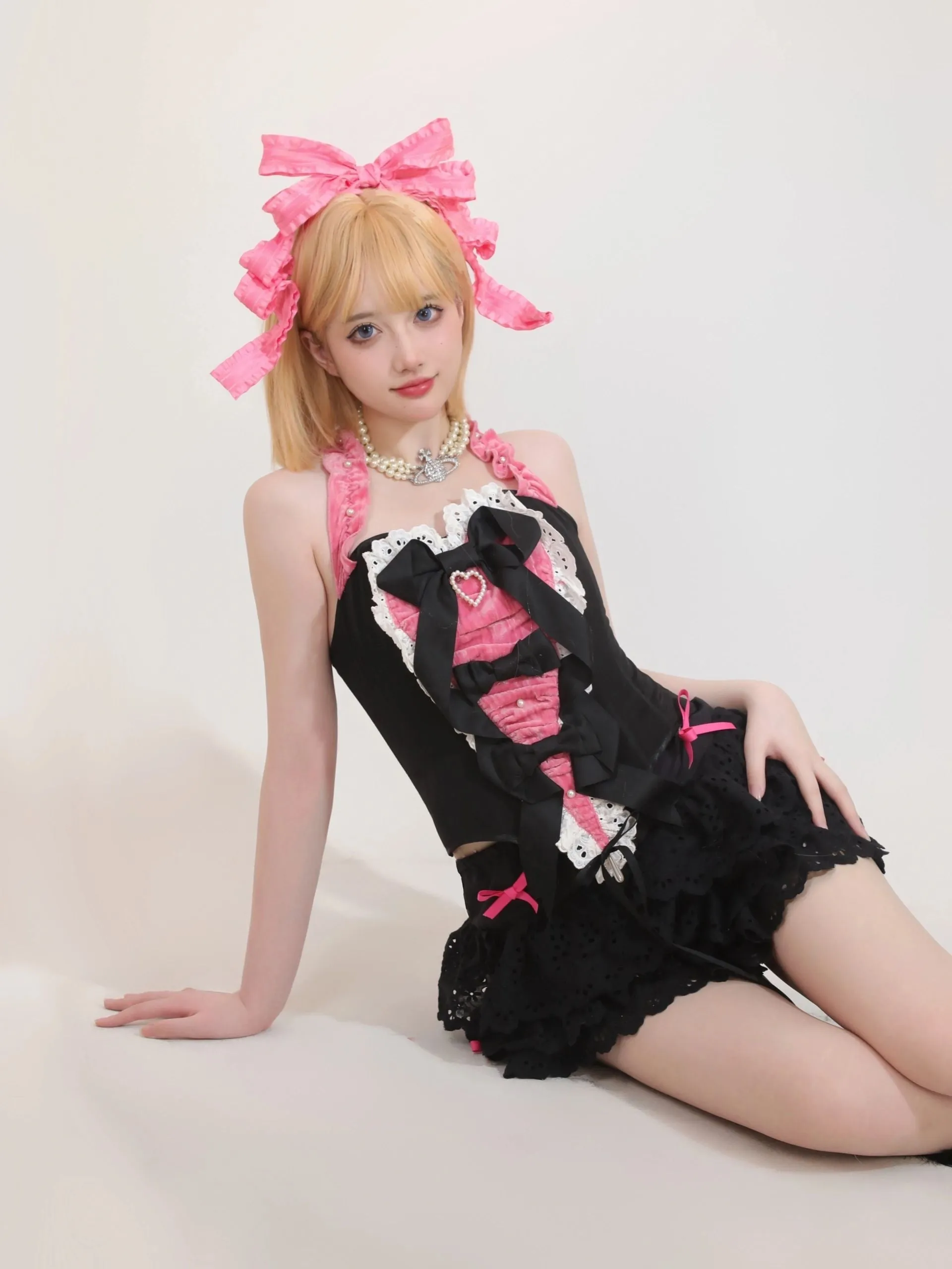 [PeilieeShop x Stasera] Ribbon Poem Handmade Corset Top