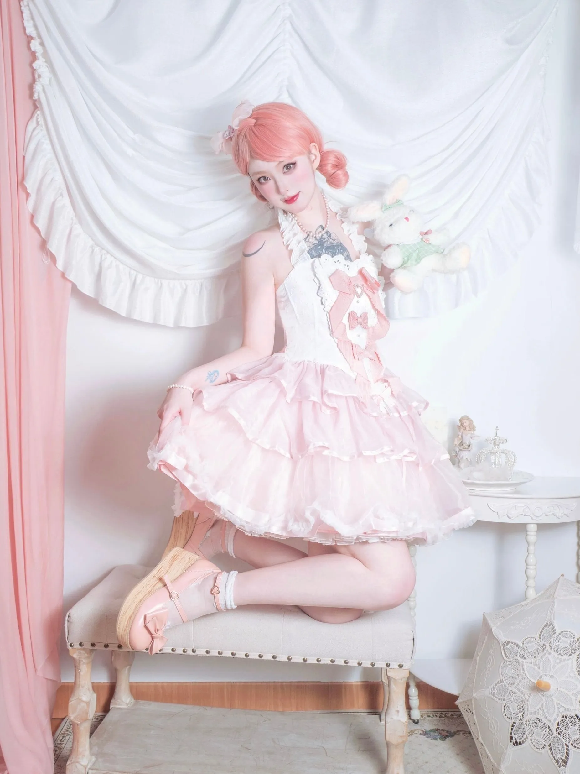 [PeilieeShop x Stasera] Ribbon Poem Handmade Corset Top