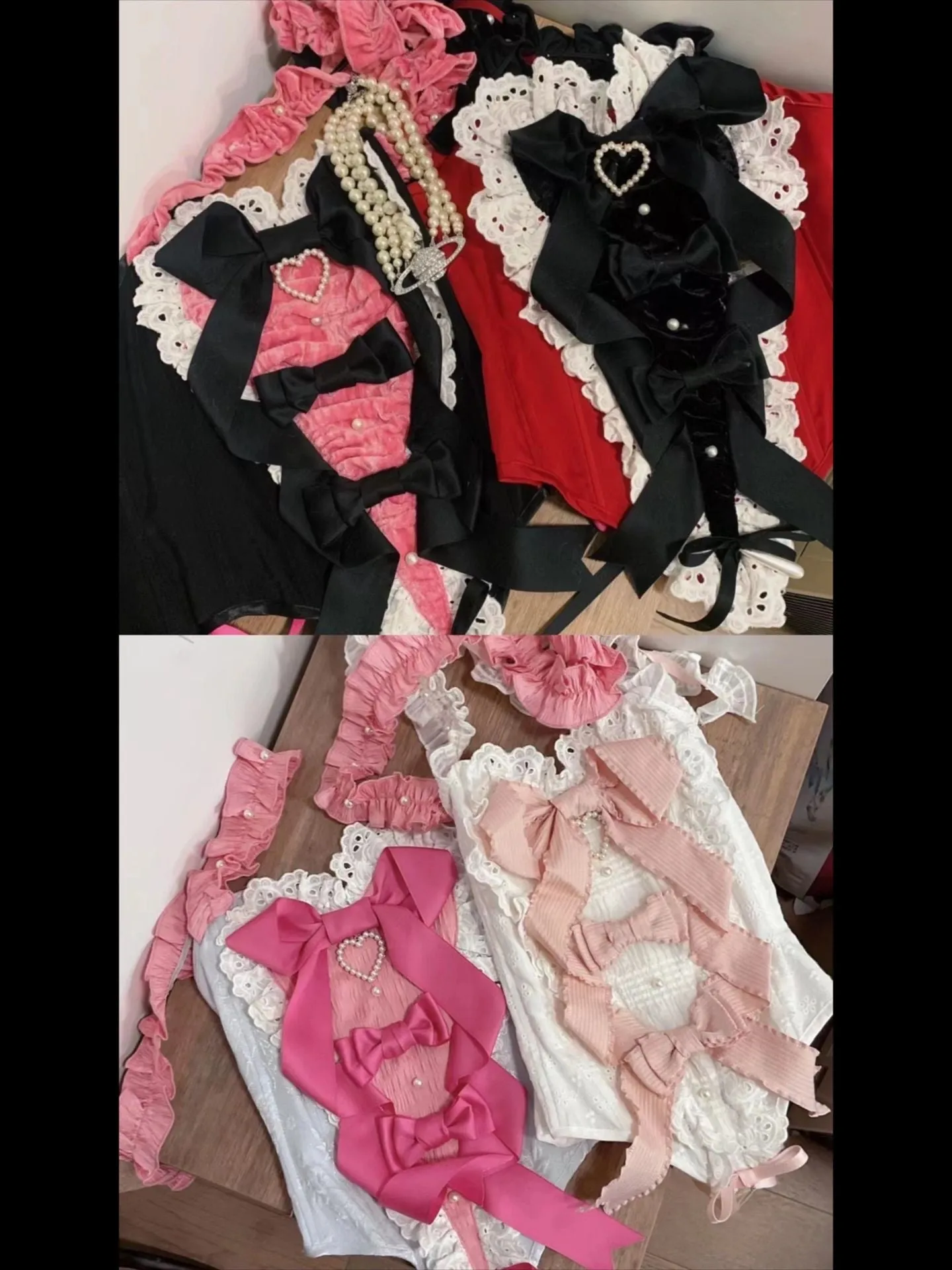 [PeilieeShop x Stasera] Ribbon Poem Handmade Corset Top