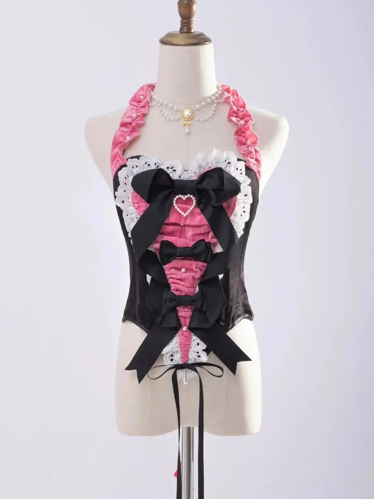 [PeilieeShop x Stasera] Ribbon Poem Handmade Corset Top