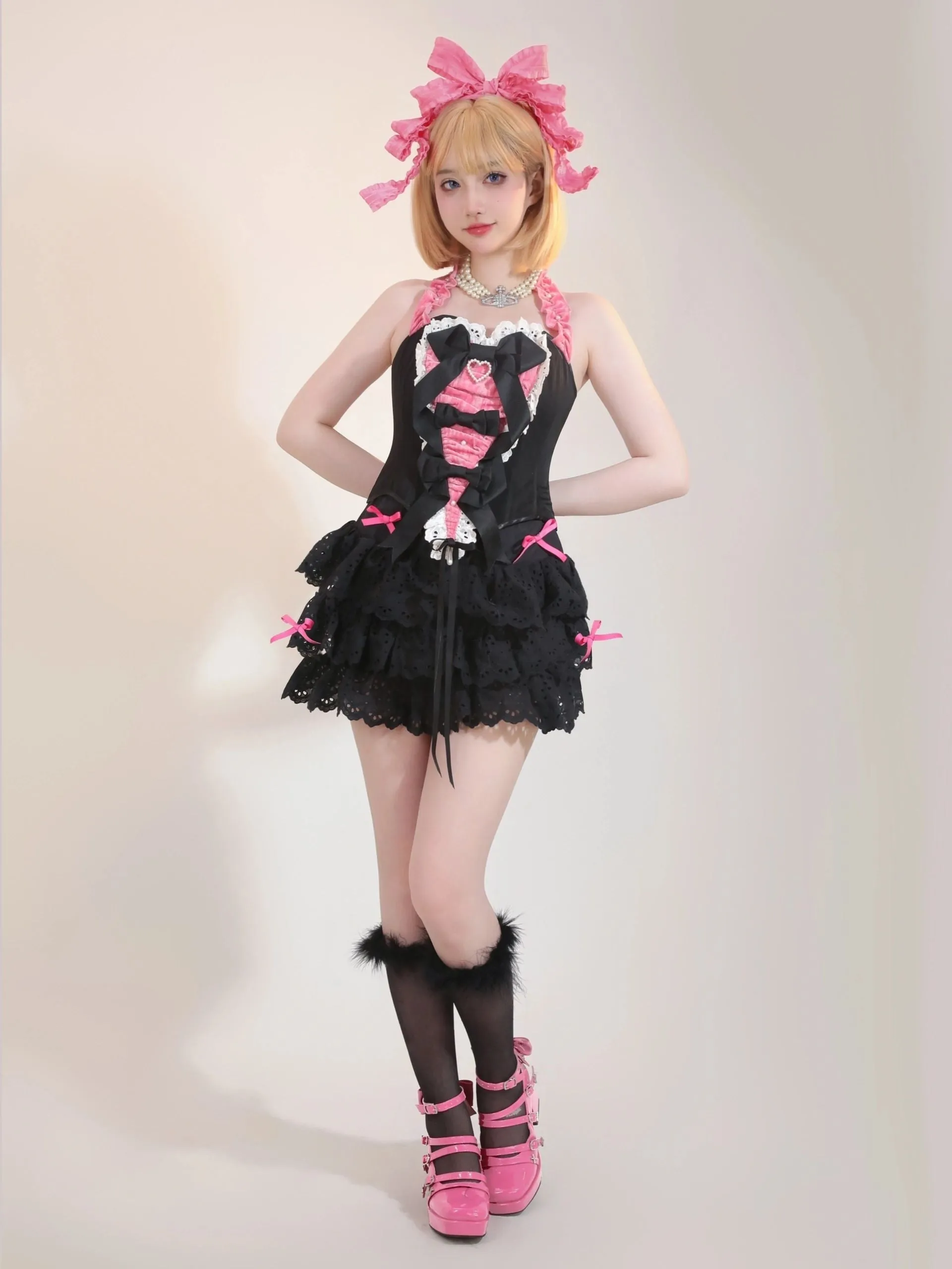 [PeilieeShop x Stasera] Ribbon Poem Handmade Corset Top