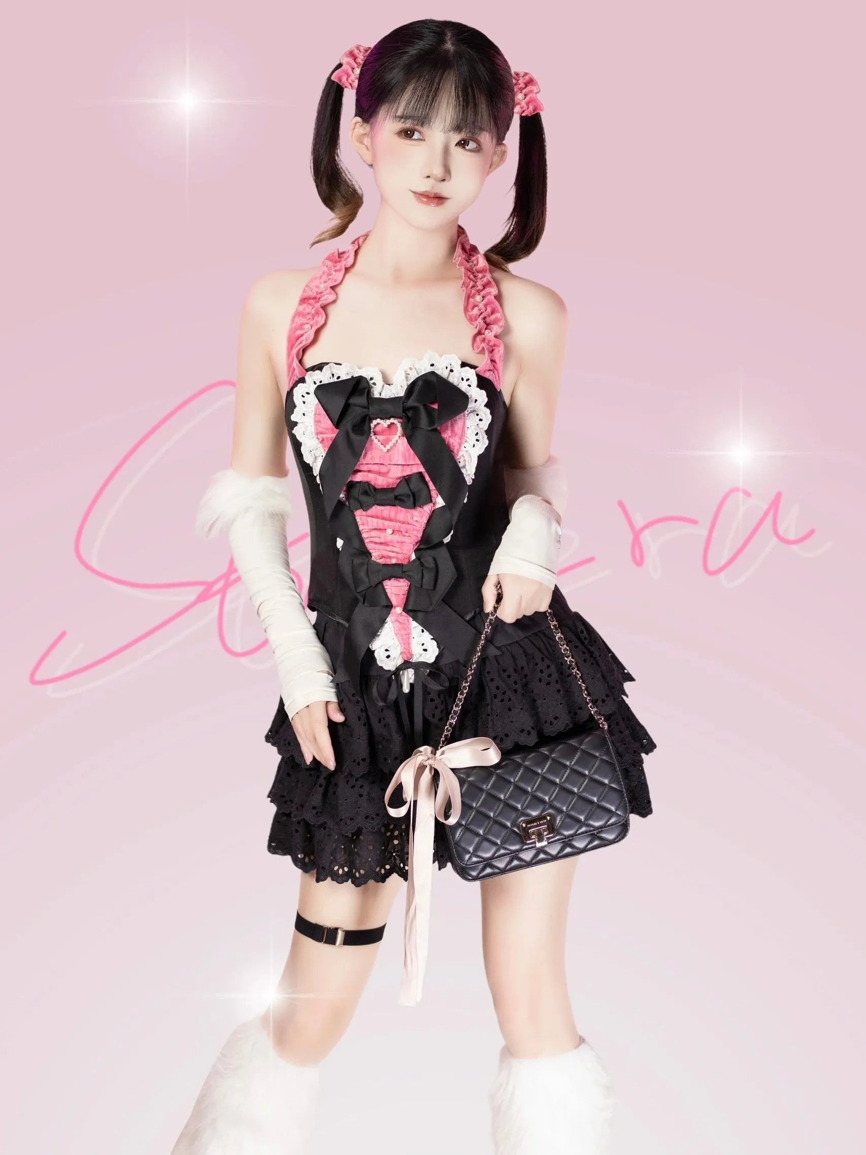 [PeilieeShop x Stasera] Ribbon Poem Handmade Corset Top