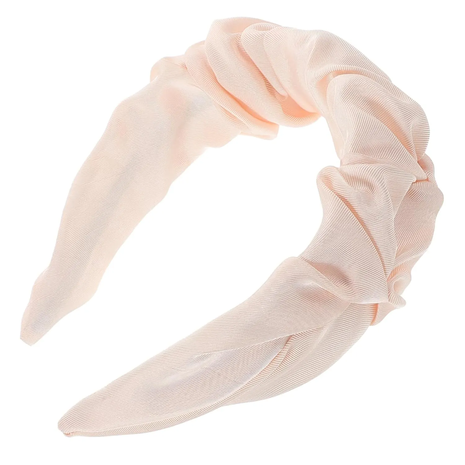 Pleated Headband for Women Soft Fabric Hair Band for Face Washing Makeup and Sports Comfortable Multi Use Hair Accessory with Wide Brim for Stability Stylish Versatile Design