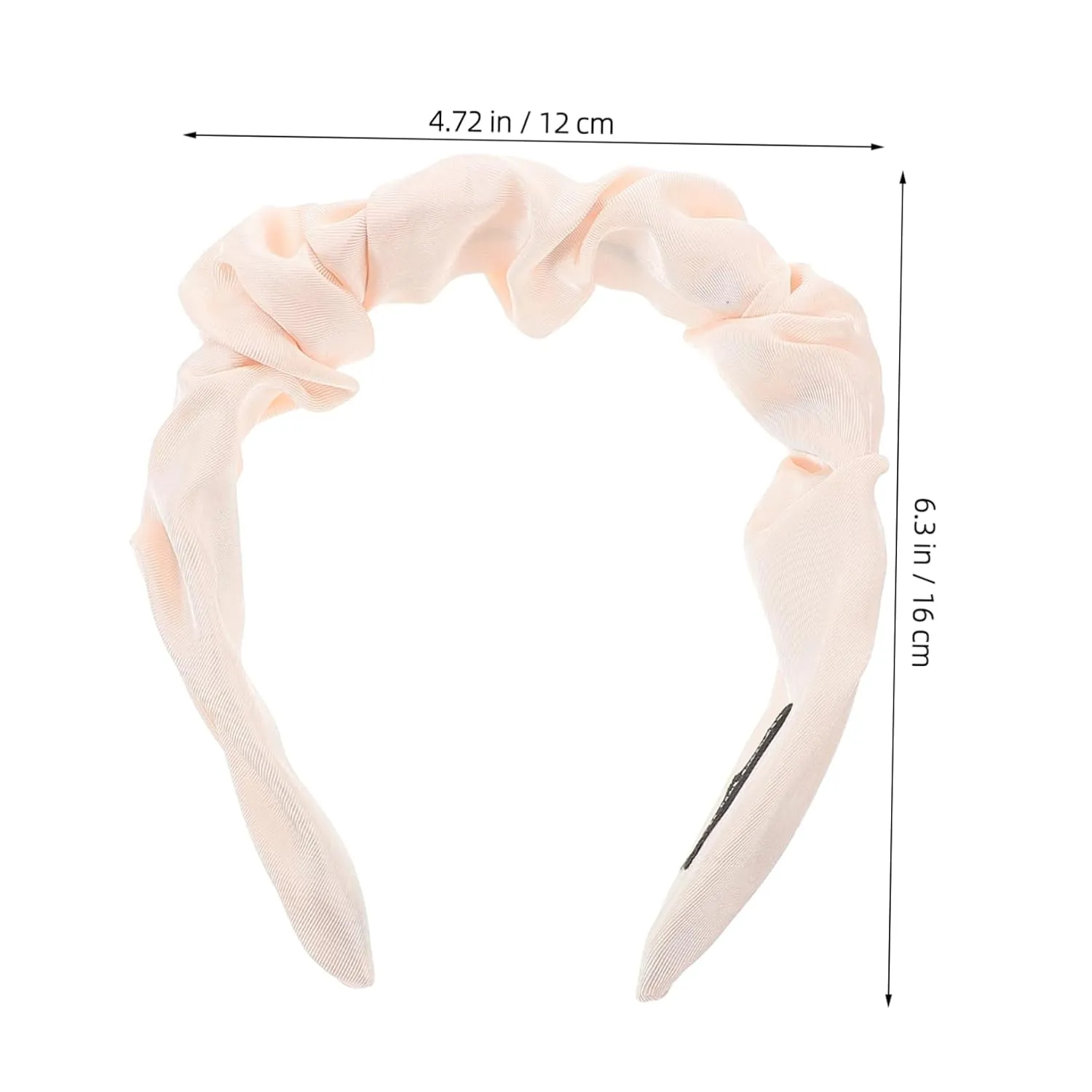 Pleated Headband for Women Soft Fabric Hair Band for Face Washing Makeup and Sports Comfortable Multi Use Hair Accessory with Wide Brim for Stability Stylish Versatile Design