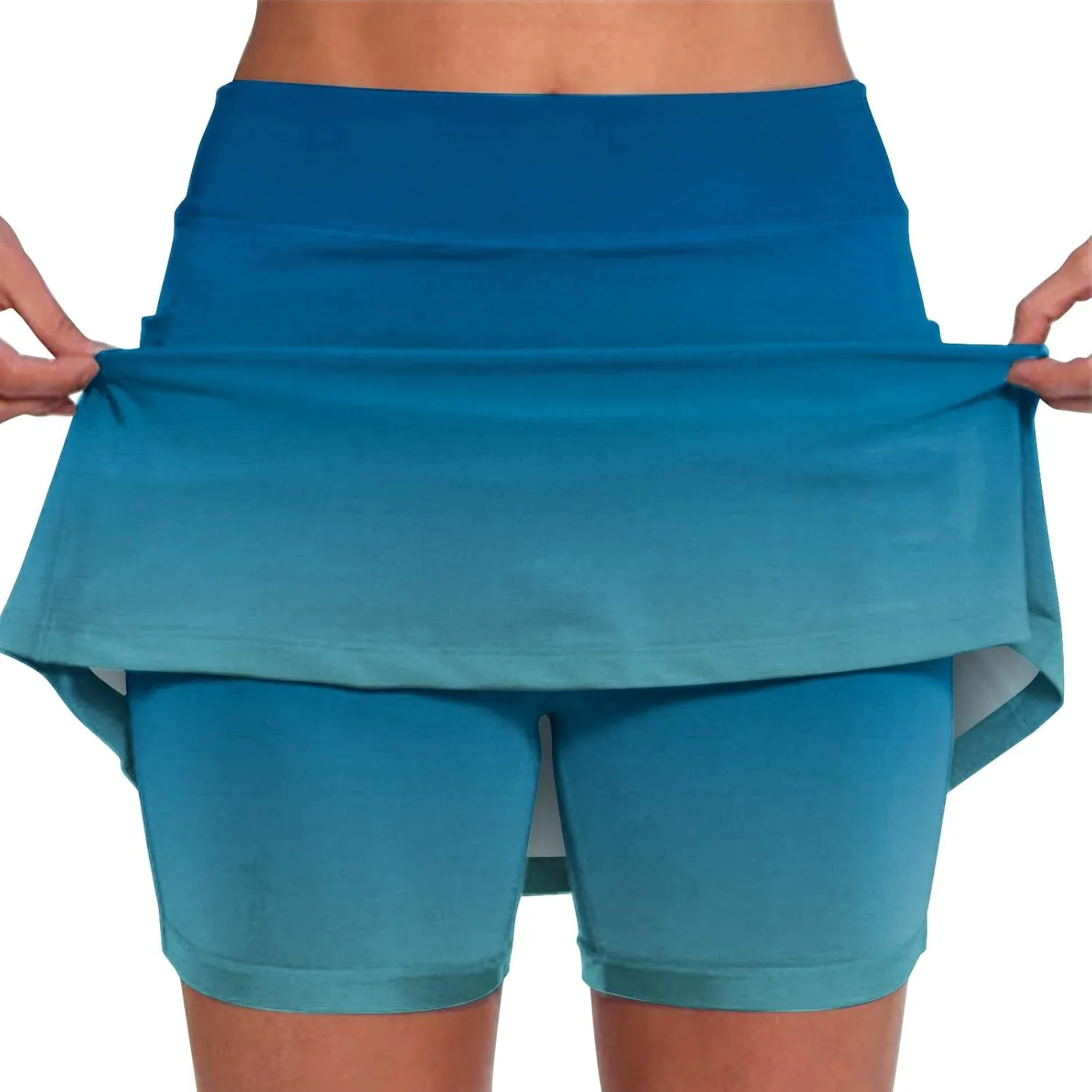 Pleated Skirts for Women Waist Culottes Short Skirts Skinny Pants Split Swimsuit Bikini Bottom High Waisted Tennis