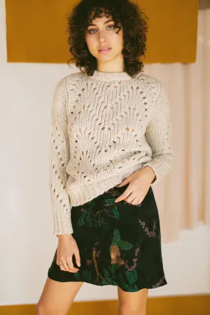 printed jacquard skirt <br> by Cossac